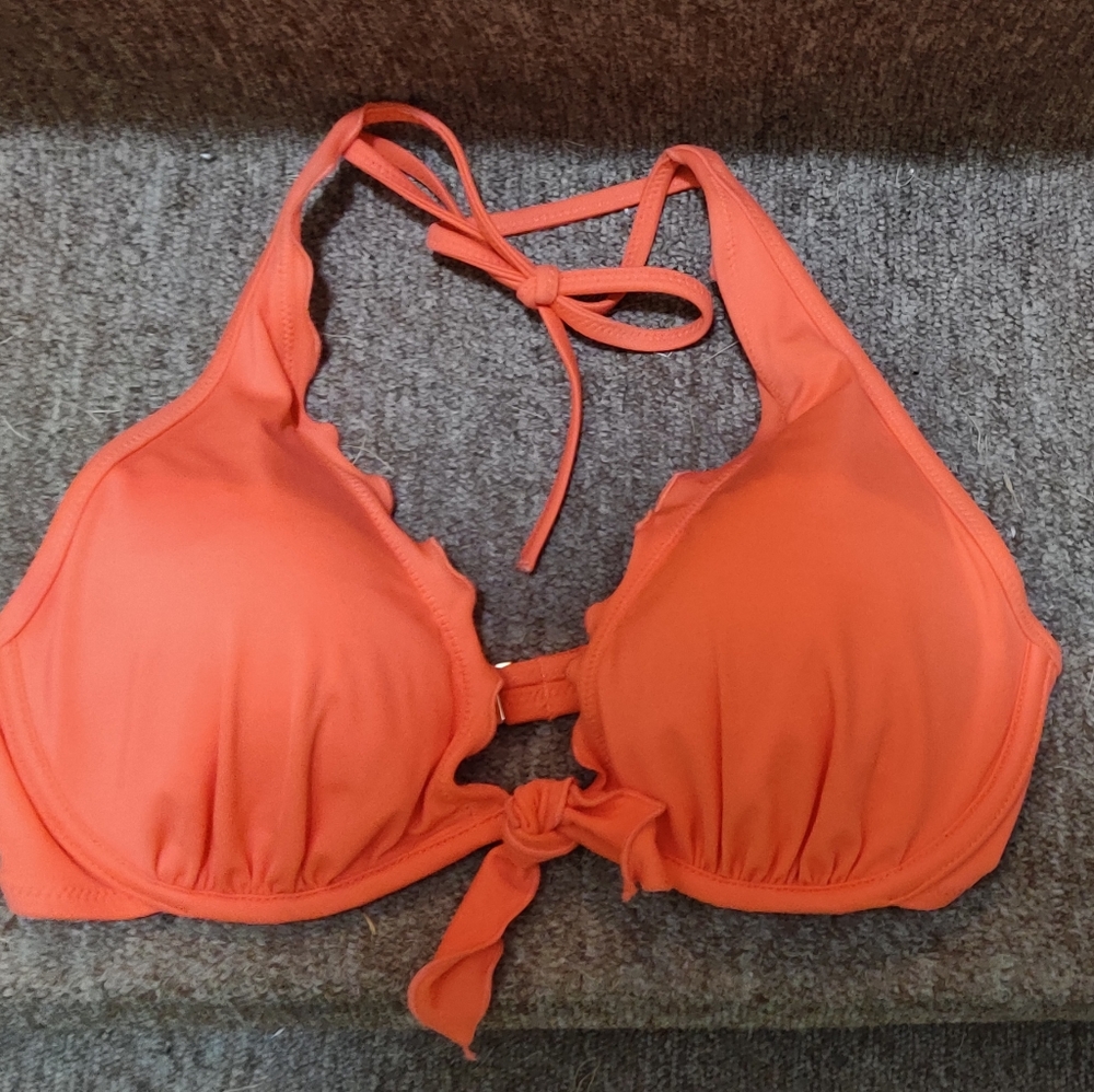 Orange Victoria secret bikini top